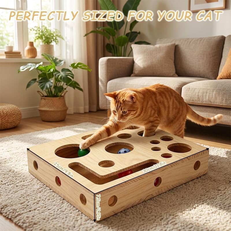 Cat Nail File Puzzle Box – Stress-Free Scratching & Play