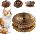 Foldable Cardboard Cat Scratcher Toy for Indoor Cats, Interactive Magic Organ Scratch Board for Play, Scratching & Boredom Relief