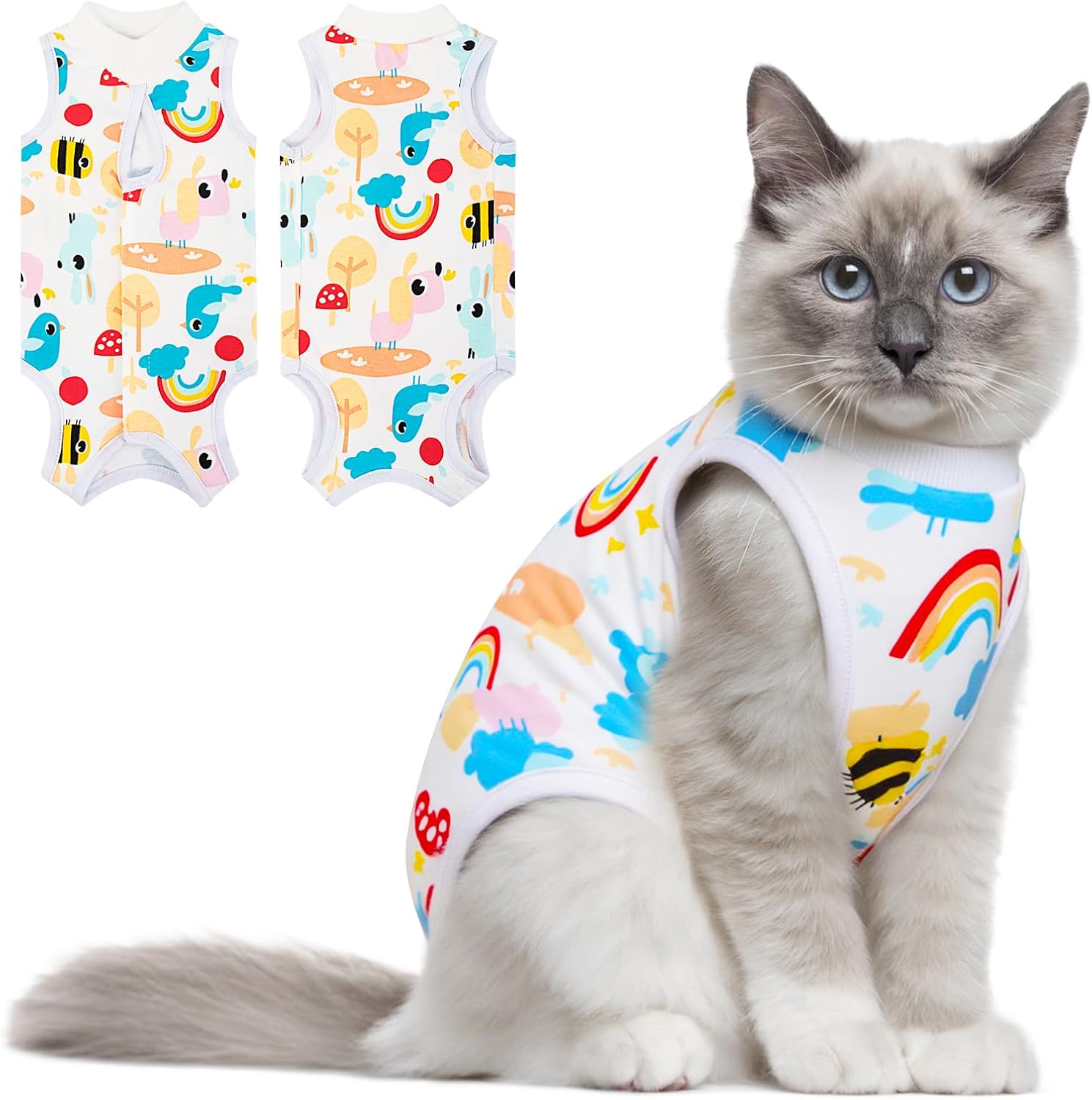 Cat Recovery Suit for Female Cats – Breathable Surgery Onesie & E-Collar Alternative