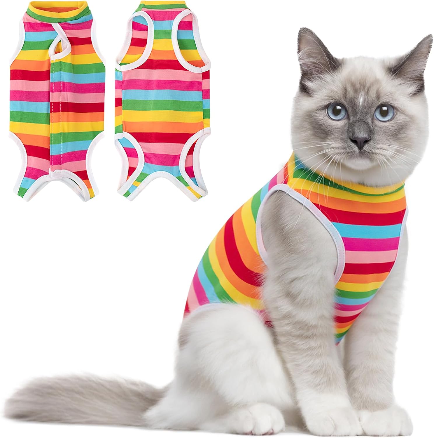 Cat Recovery Suit for Female Cats – Breathable Surgery Onesie & E-Collar Alternative