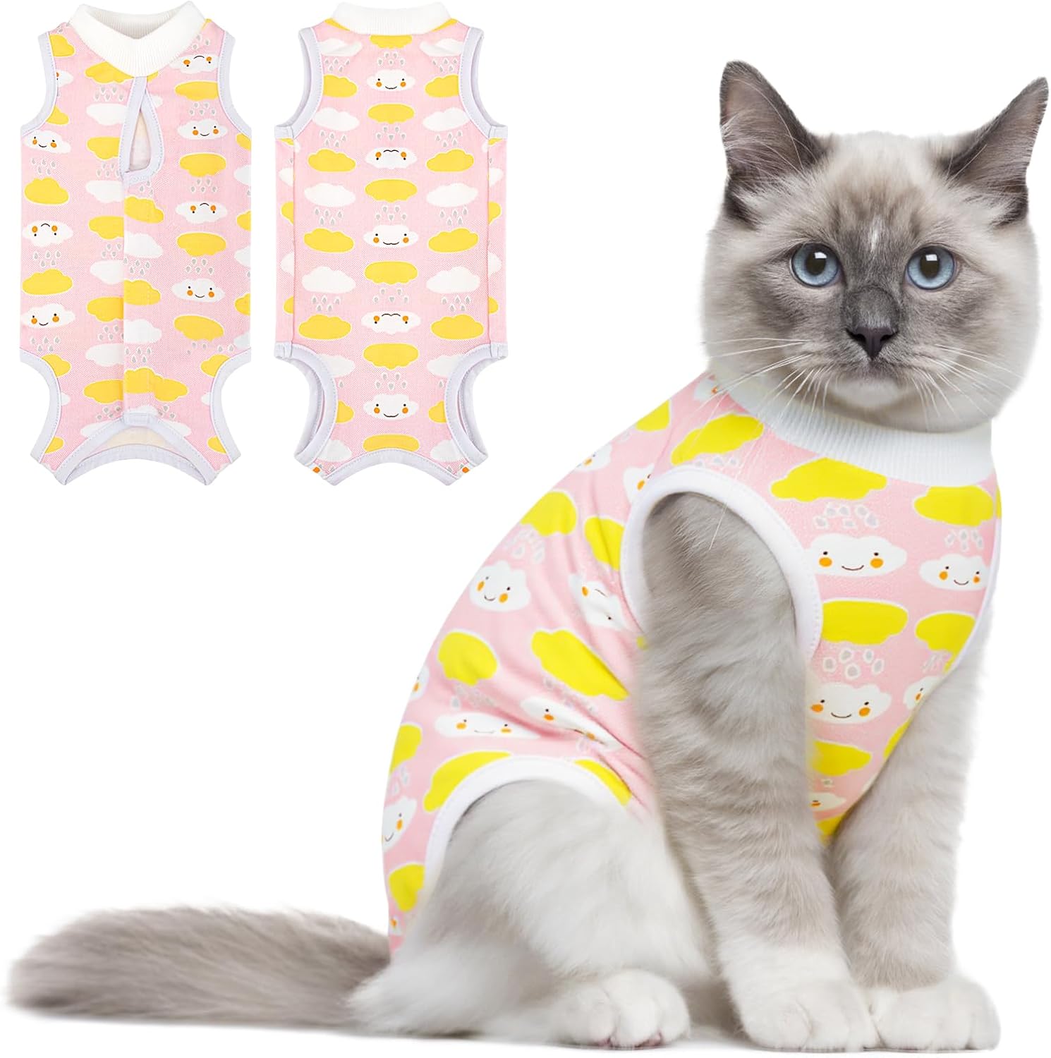 Cat Recovery Suit for Female Cats – Breathable Surgery Onesie & E-Collar Alternative